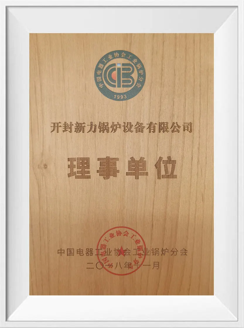 新力锅炉荣誉证书2